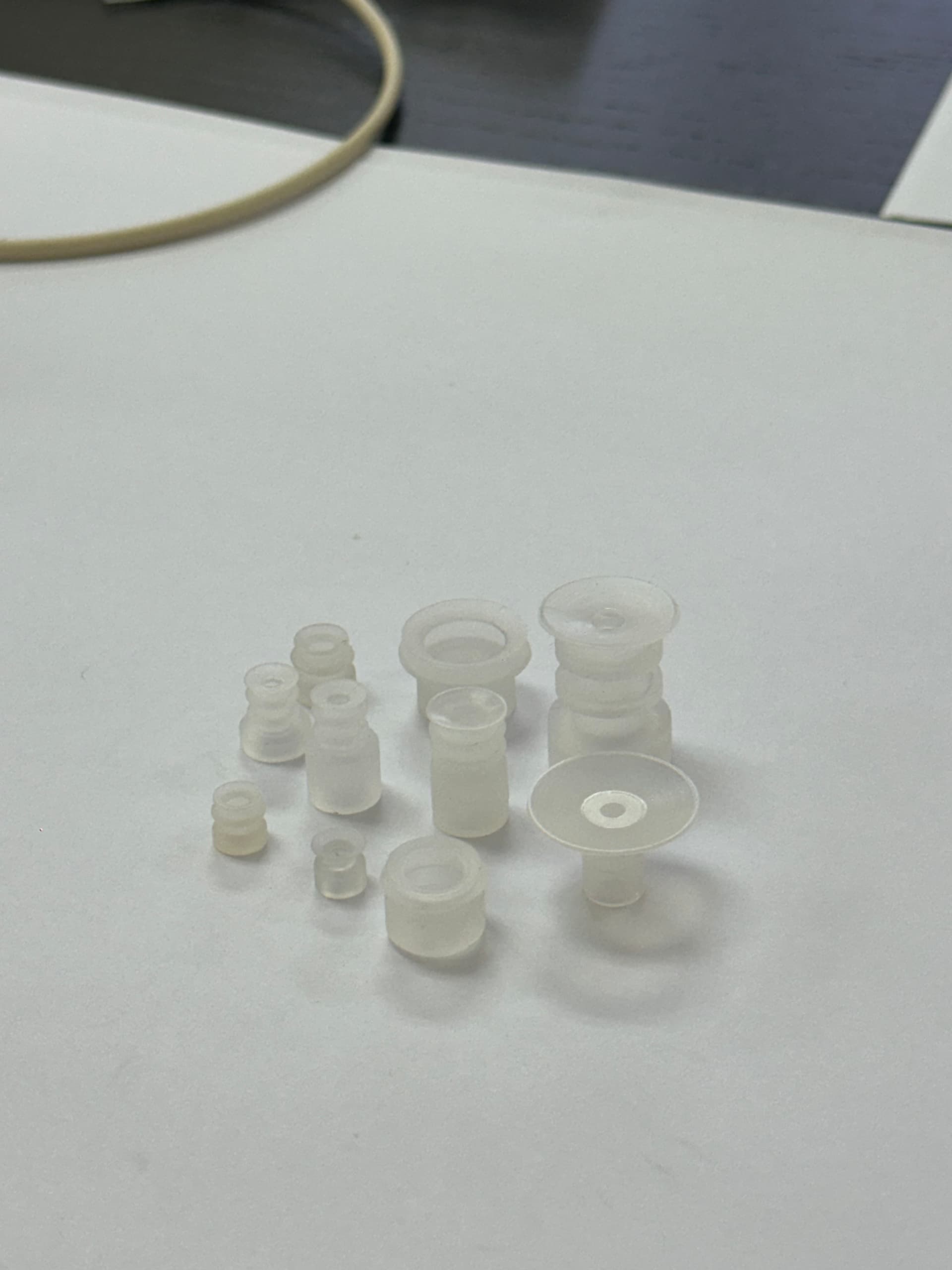 Transparent suction cup