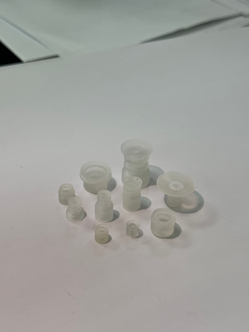 Transparent suction cup bellows